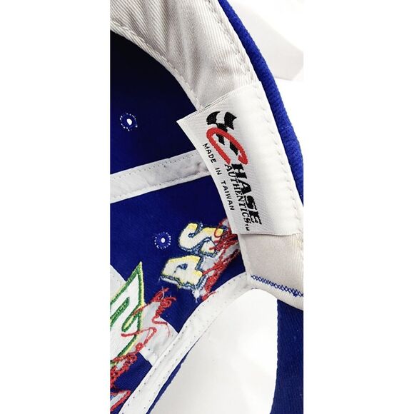 Vtg Team GMAC Racing Chase Authentics NASCAR Strap Hat Blue - Picture 9 of 10